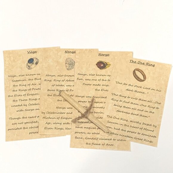 The Rings of Power: One Ring, Narya, Nenya, and Vilya — Forged From Shadows - Picture 13 of 14